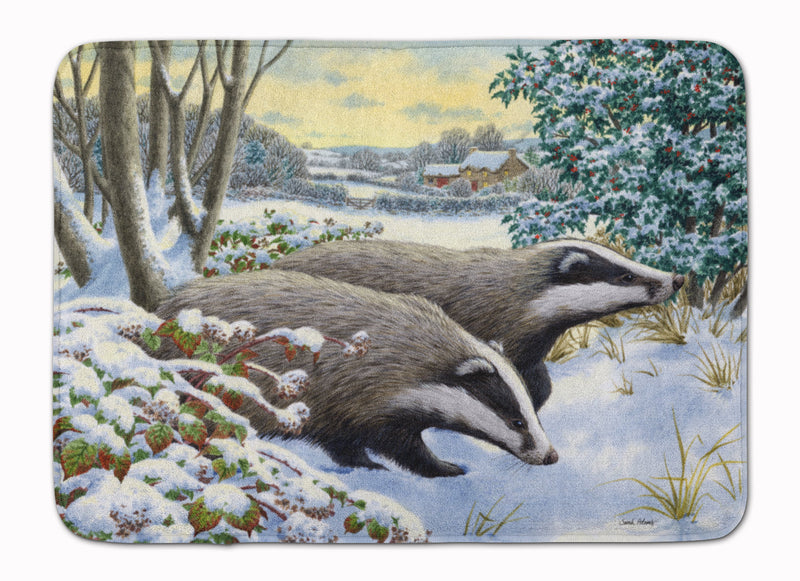 Winter Badgers Machine Washable Memory Foam Mat ASA2183RUG