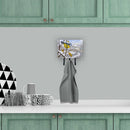 Winter Eurasian Blue Tit Leash or Key Holder Wall Hooks, Coat Rack Wall Mount, for Hanging Keys, Towels, Aprons, Leashes