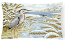Blue Heron by the Water Fabric Decorative Pillow ASA2191PW1216
