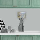 Blue Heron by the Water Leash or Key Holder Wall Hooks, Coat Rack Wall Mount, for Hanging Keys, Towels, Aprons, Leashes
