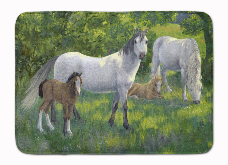 Group of Horses Machine Washable Memory Foam Mat ASA2195RUG