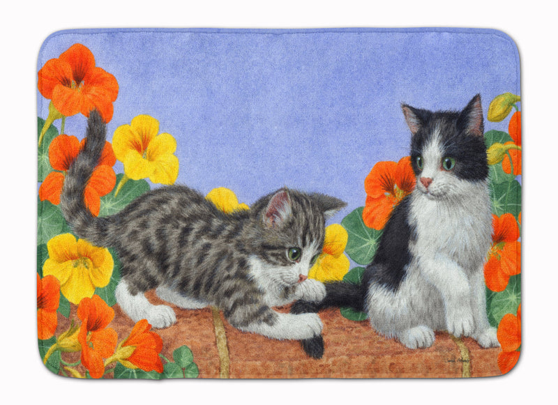 Kittens on Wall Machine Washable Memory Foam Mat ASA2201RUG