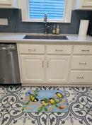 Great Tit Family of Birds Memory Foam Kitchen Mat Machine Washable Anti-Fatigue Cushion Comfort Bath or Kitchen Rug