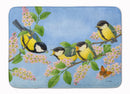 Great Tit Family of Birds Memory Foam Kitchen Mat Machine Washable Anti-Fatigue Cushion Comfort Bath or Kitchen Rug