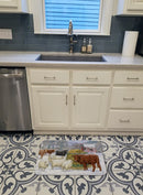 Cows and Sheep in the Snow Memory Foam Kitchen Mat Machine Washable Anti-Fatigue Cushion Comfort Bath or Kitchen Rug