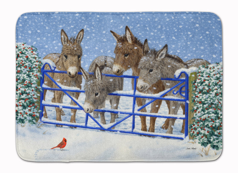 Donkeys and Cardinal Machine Washable Memory Foam Mat ASA2209RUG