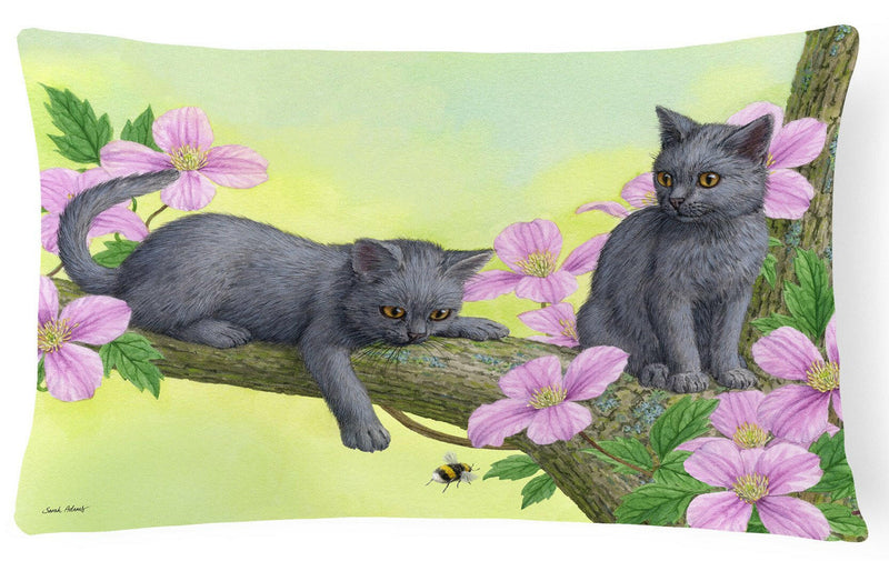 Chartruex Kittens Fabric Decorative Pillow ASA2211PW1216