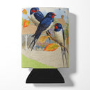 Swallows by Sarah Adams Can or Bottle Hugger Cooler Sleeve for Standard 12 oz Cans, Insulated Foam Beer & Soda Can Hugger Reusable