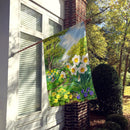 Spring Flowers by Sarah Adams House Flag 28x40 Porch Sleeve Pole Decorative Outside Yard Banner Artwork Wall Hanging, Polyester