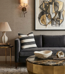Askew Pillow Cover in Ivory Onyx, Kelly Wearstler Textiles