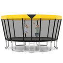 ASTM Compliant Recreational Trampoline with Non-Slip Ladder-Yellow by LJGDeals