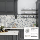 Cool White with Subtle Gray 12x48 Matte Porcelain Large Format Tile (3 pack, 11.63 sq ft/case)