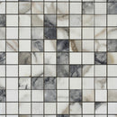 Classic White with Gray 12x12 Matte Square Porcelain Mosaic Tile (11 pack, 10.76 sq ft/case)