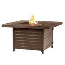 Aluminum 42-in Square Propane Fire Table with Beads, Covers and Lid