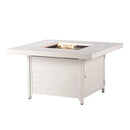 Aluminum 42-in Square Propane Fire Table with Beads, Covers and Lid