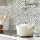 Snow White 11x11 Glossy Square Glass Mosaic Tile (10 pack, 8.1 sq ft/case)