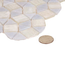 Snow White 11x11 Glossy Square Glass Mosaic Tile (10 pack, 8.1 sq ft/case)