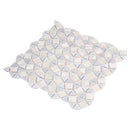 Snow White 11x11 Glossy Square Glass Mosaic Tile (10 pack, 8.1 sq ft/case)