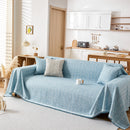 Couch Cover Blanket Couch Covers for Most Shape Sofas Washable Durable Sofa Throw Cover with Tassels