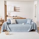 Couch Cover Blanket Couch Covers for Most Shape Sofas Washable Durable Sofa Throw Cover with Tassels