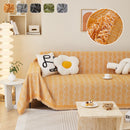 Leaf Universal Furniture Protector Chenille Couch Cover, Large Couch Cover Blanket for Couch Sofa