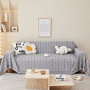 Leaf Universal Furniture Protector Chenille Couch Cover, Large Couch Cover Blanket for Couch Sofa