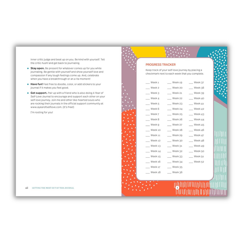 A Year of Self-Love Journal: 52 Weeks of Prompts and Practices for Loving Who You Are (Spiral Bound)