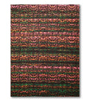 6x9 Pink, Green Hand knotted 100% Wool Modern Oriental Area Rug