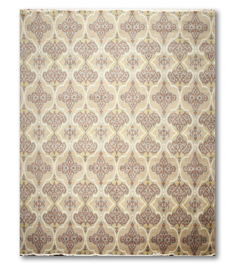 9' x 12' Hand Knotted Wool Transitional Oriental Area Rug Full Pile 9x12