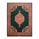 9’ x 12’ Rare Seraapi Romanian Hand Knotted 100% Wool Oriental Area Rug Green