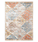 3' x 5' Loom Bloom Lara Modern Oriental Area Rug Taupe, White, Burnt Orange