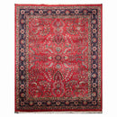 7'9" x 9'9" Hand Knotted 100% Wool Indo Saroukk 200 KPSI Area Rug Rose