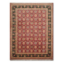 8’10" x 11’9" Rare Romanian Oushak Hand Knotted Wool Oriental Area Rug