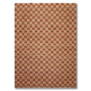 6x9 Rust Hand Knotted Samad Geometric 100% Wool Oriental Area Rug