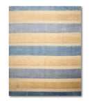 8x10 Blue, Beige Handknotted 100% Wool Oriental Area Rug