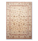 8x10 Hand Knotted Agra Wool Traditional Area Rug Beige