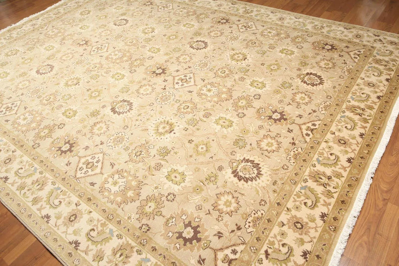 9' x 12' Traditional Oushak Hand Knotted Area Rug Carpet 100% wool Beige