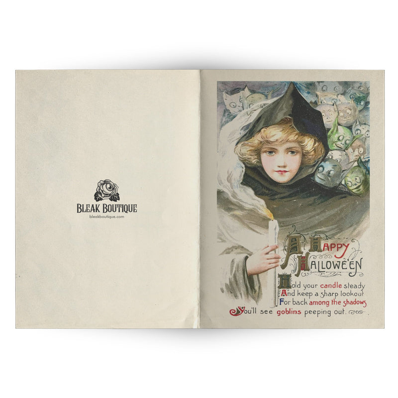 "A Happy Halloween" Antique Greeting Card
