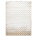 9' x 12' Hand Knotted Tibetan Viscose Quatrefoil Modern Oriental Area Rug Ivory