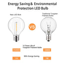 GobekUsa LED G40 E12 Bulbs for Outdoor Garden Decor