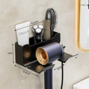 GobekUsa Hair Dryer Holder and Bathroom Shelves with Storage Box