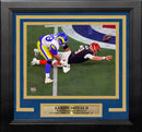 Aaron Donald Super Bowl LVI Final Play Los Angeles Rams 8" x 10" Framed Football Photo by Dynasty Sports & Framing