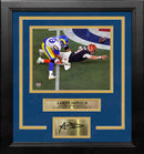 Aaron Donald Super Bowl LVI Final Play Los Angeles Rams 8x10 Framed Photo with Engraved Autograph