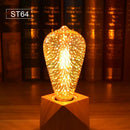 GobekUsa 3D Fireworks LED Bulb Star Night Light for Holiday Party Decoration
