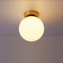 GobekUsa Glass Ball Ceiling Light Fixture for Modern Bedroom Decor