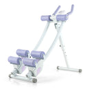 Ab Machine with LCD Monitor and 4 Adjustable Heights-Purple by LJGDeals