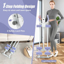 Ab Machine with LCD Monitor and 4 Adjustable Heights-Purple by LJGDeals