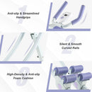 Ab Machine with LCD Monitor and 4 Adjustable Heights-Purple by LJGDeals