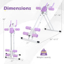 Ab Workout Equipment Foldable Abdominal Trainer Adjustable Ab Machine by LJGDeals