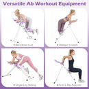 Ab Workout Equipment Foldable Abdominal Trainer Adjustable Ab Machine by LJGDeals